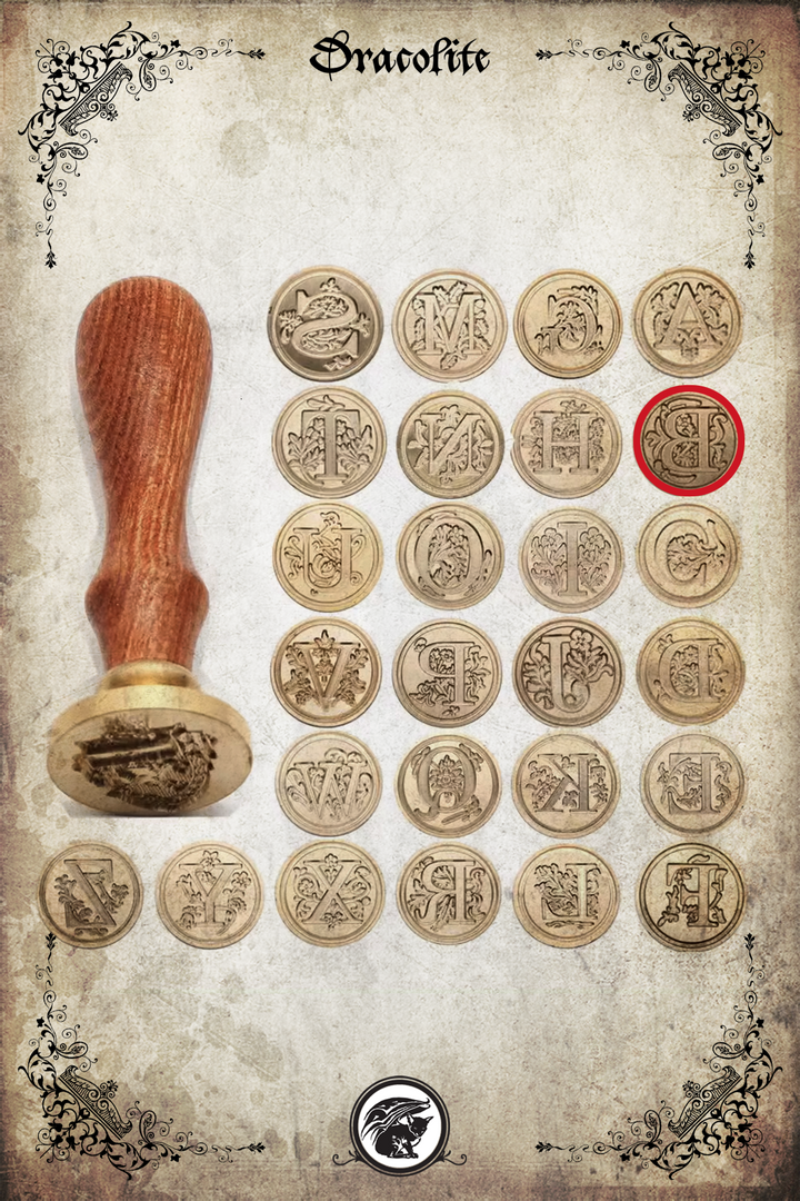 Alphabetical seals with handle