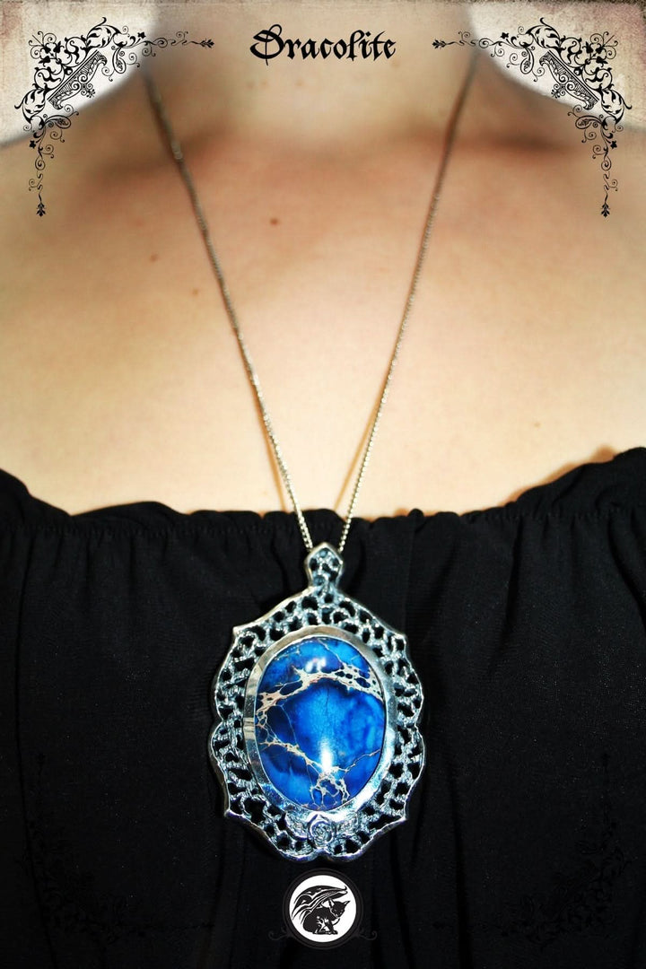 Sterling Silver Rosette Cameo Pendant with Imperial Jasper