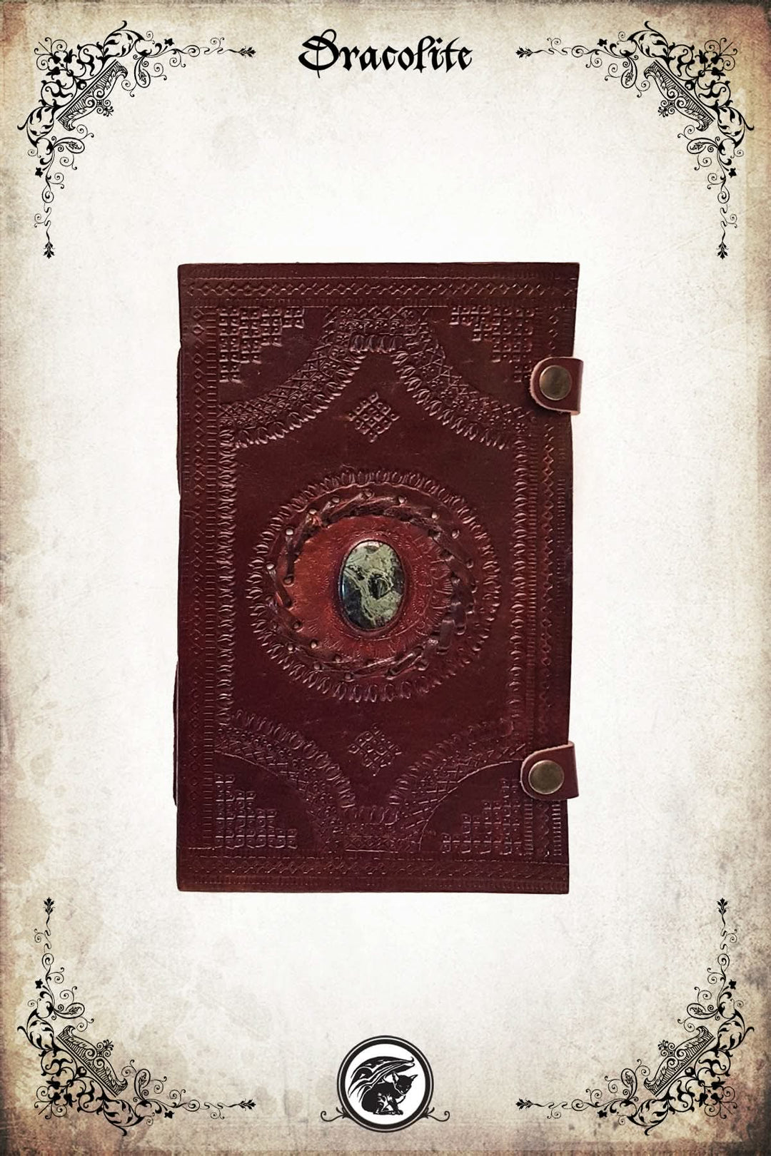 Grimoire 5x9 avec pierre naturelle