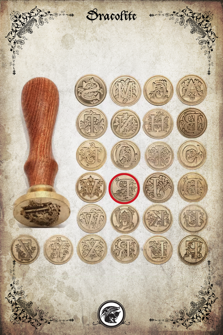Alphabetical seals with handle