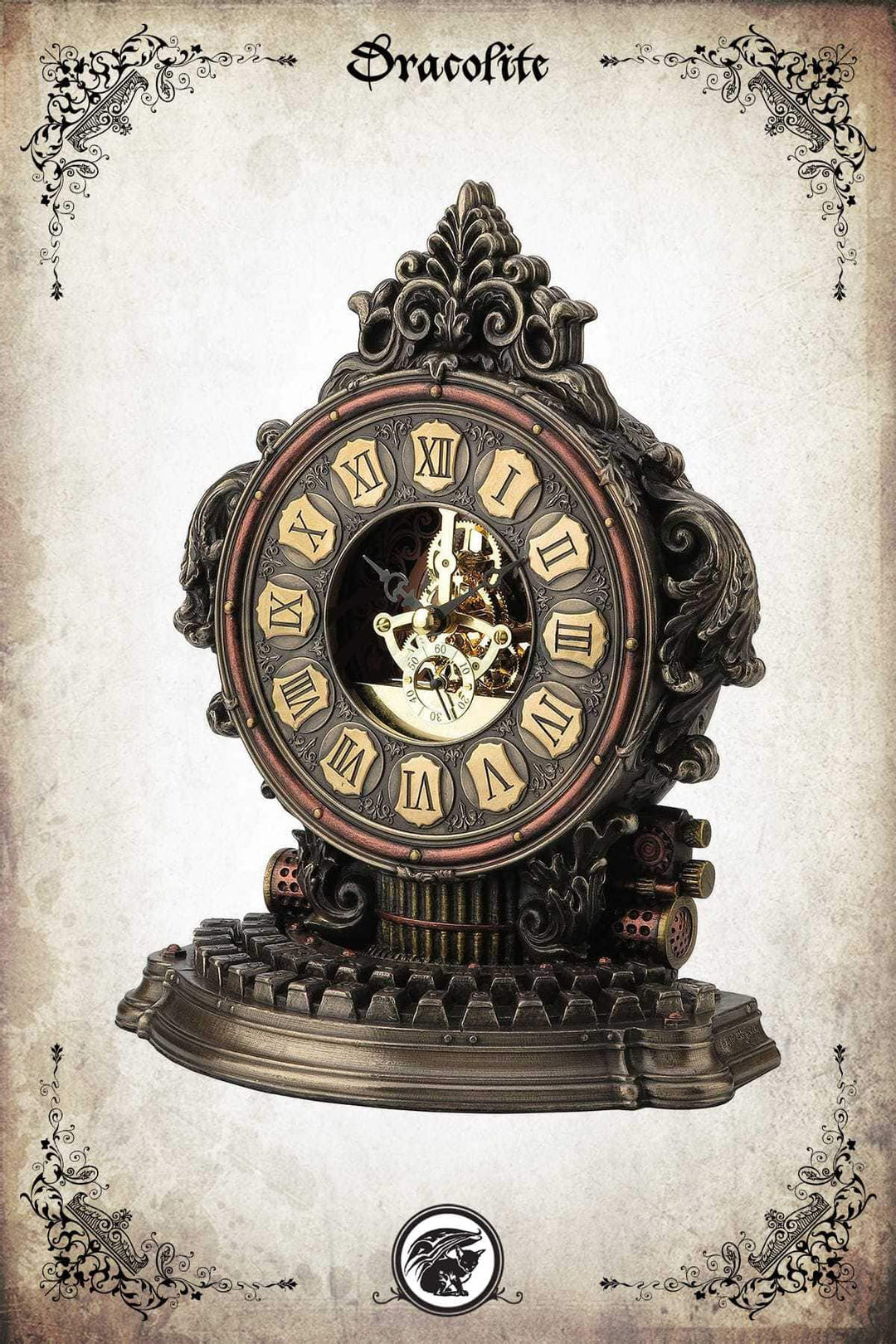 Steampunk Typewriter Clock