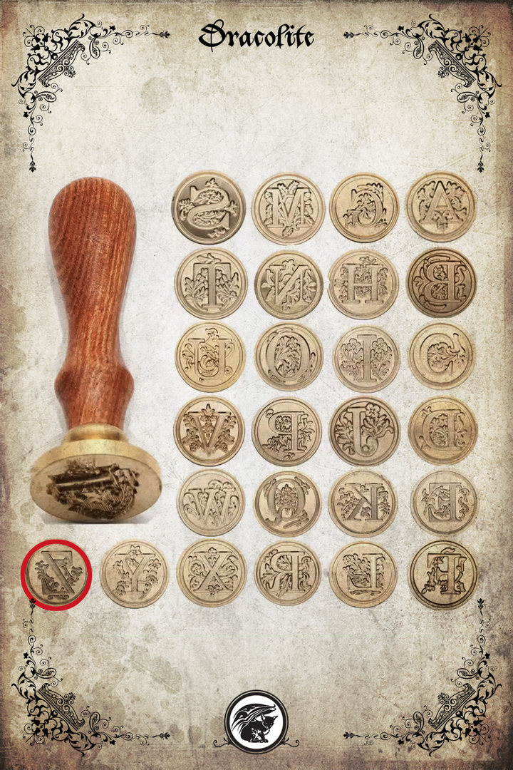 Alphabetical seals with handle