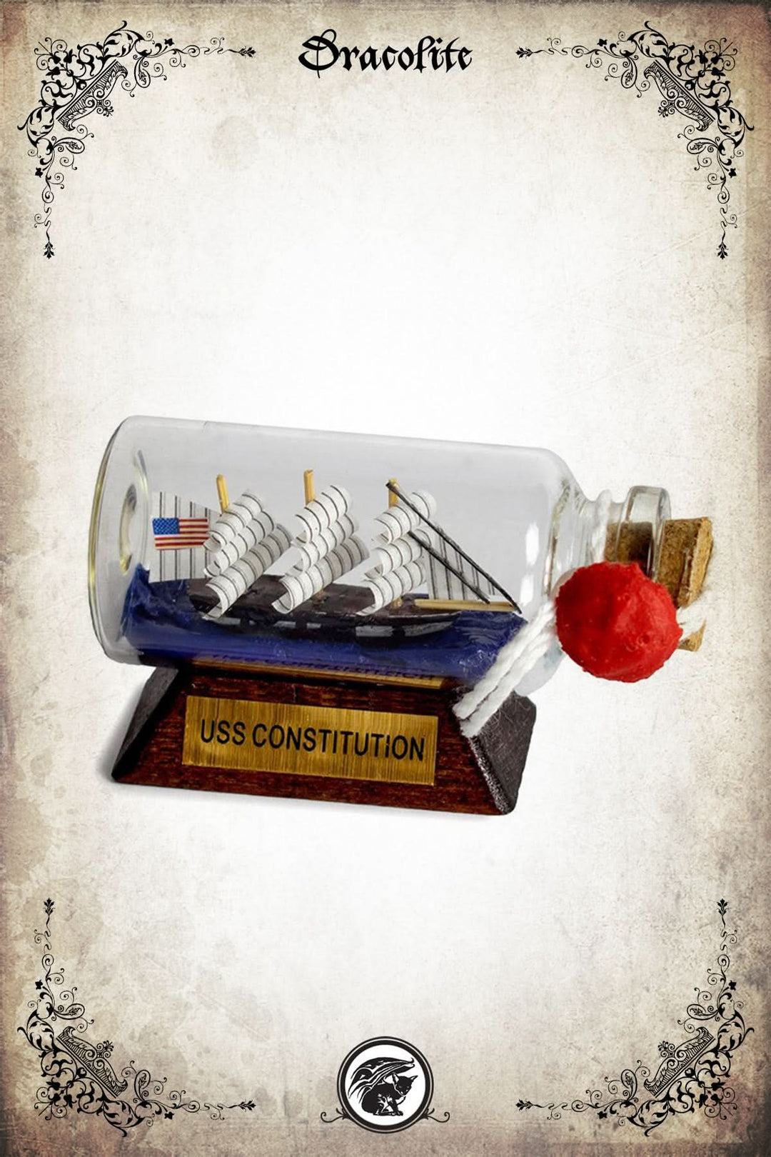 Constitution Boat in a Bottle - Small
