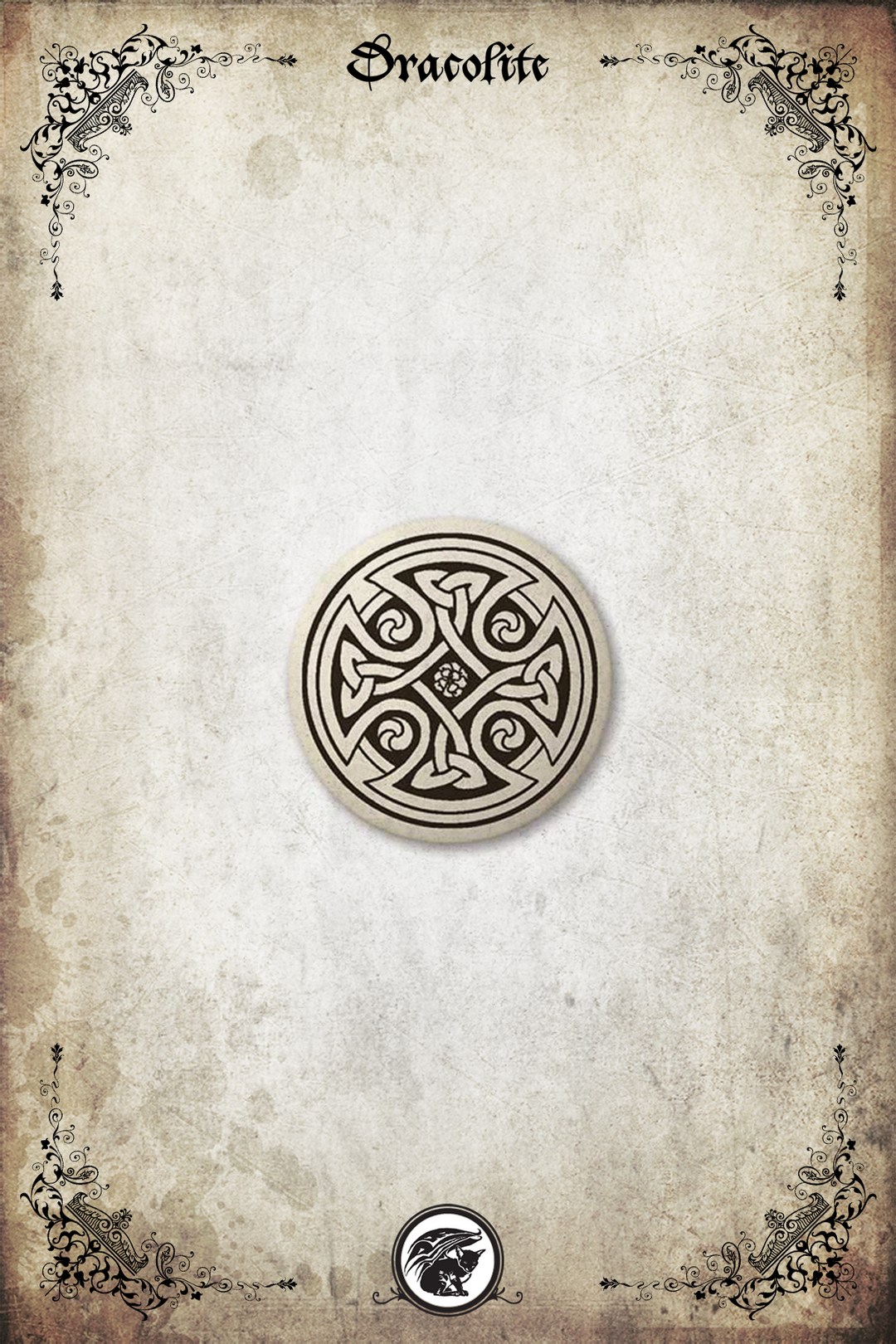 Pendentif Celtique - Croix celtique (rond)