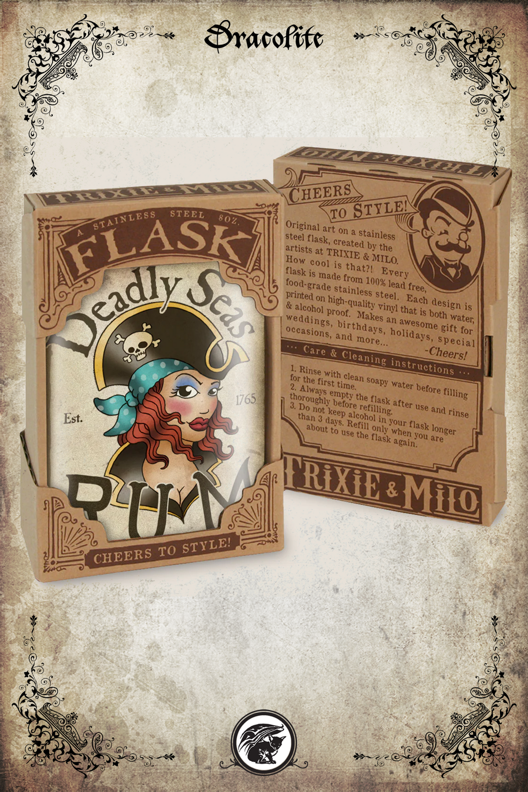 Flask - Deadly Seas Rum