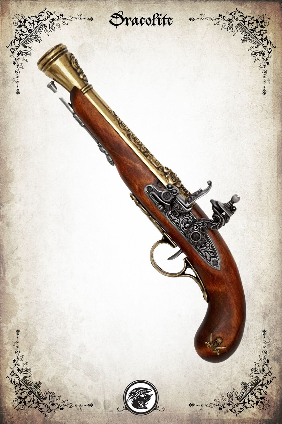 Pistolet Pirate Silex Gaucher