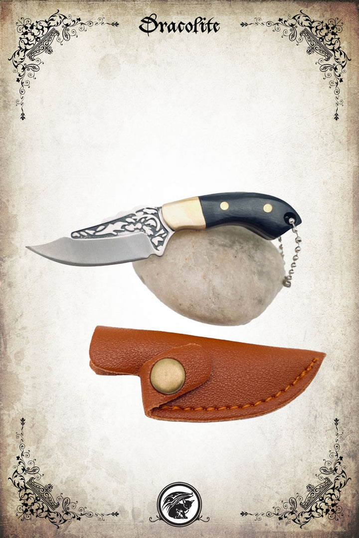 Mini Knife with Embossed Blade