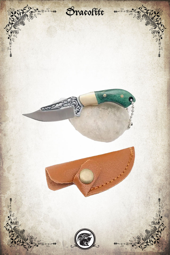 Mini Knife with Embossed Blade