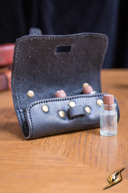 Leather Potion Holder - 3 Vials Included