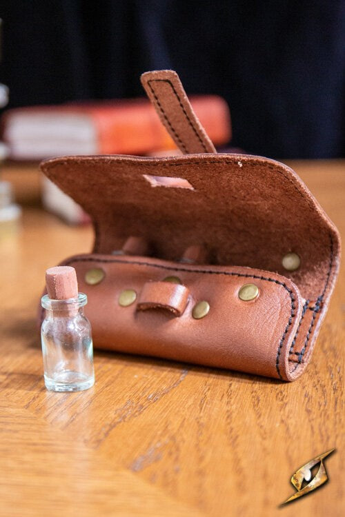 Leather Potion Holder - 3 Vials Included