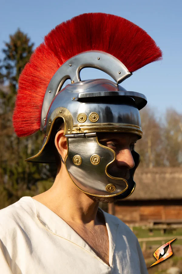 Roman Trooper – Casque romain avec plume GN