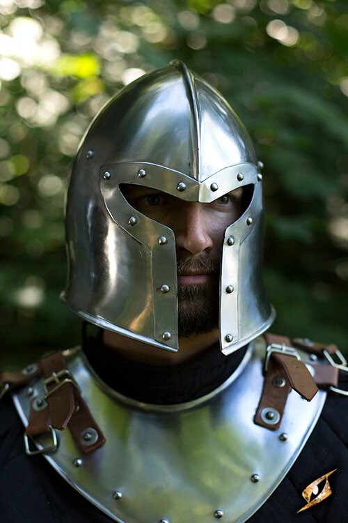 Barbute – Italian helmet with Y-shaped visor for LARP or reenactment