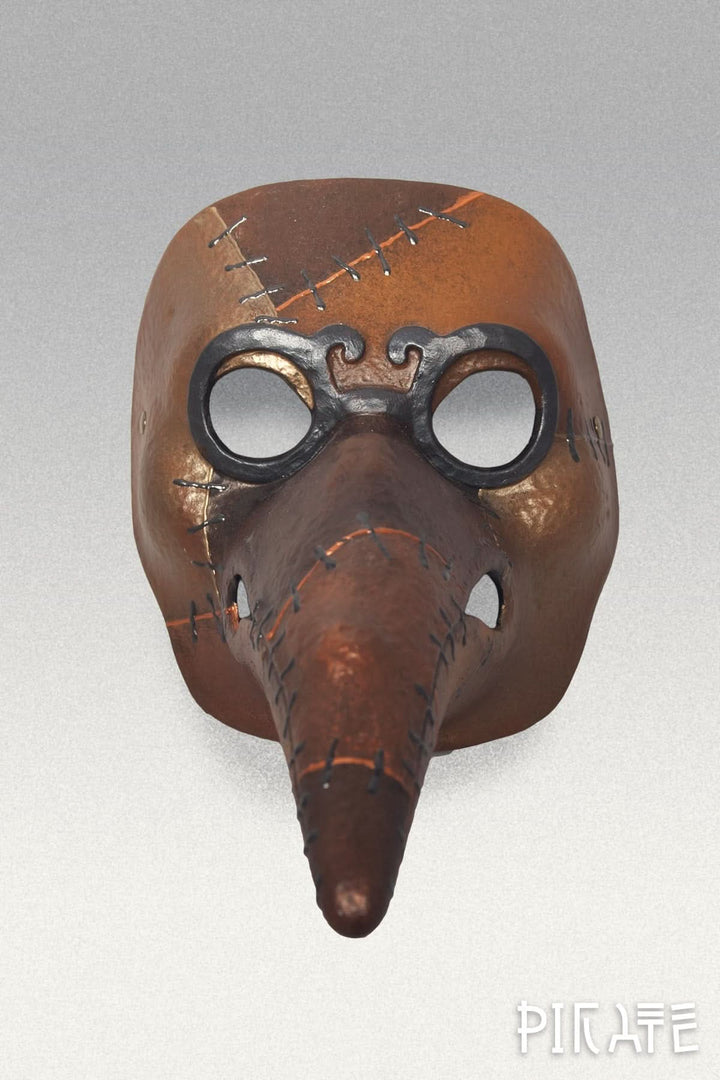 Patched Plague Doctor Mask