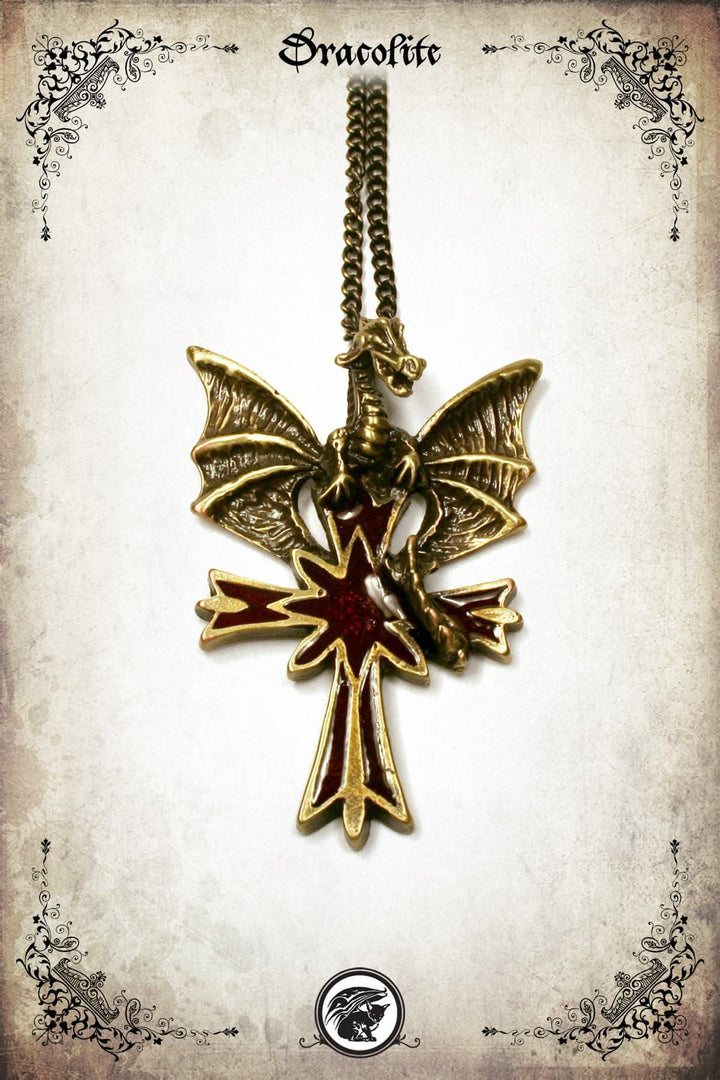 Bahamut Cross Pendant 