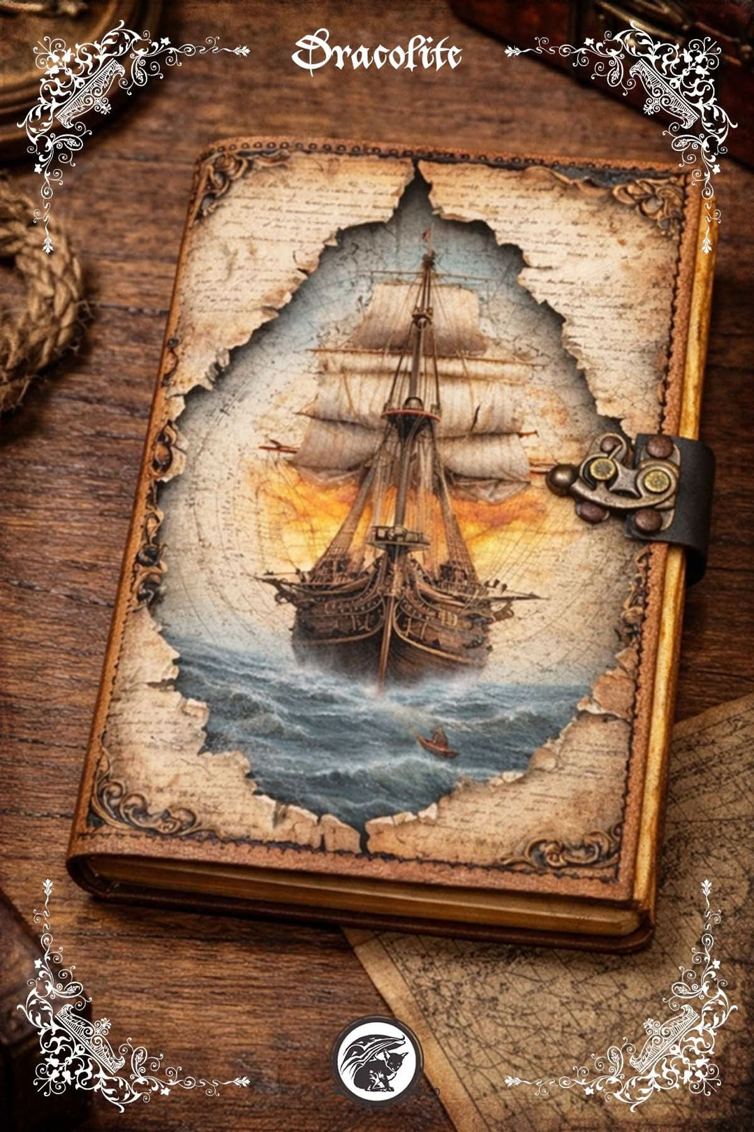 Journal en Cuir - Bâteau à Voile