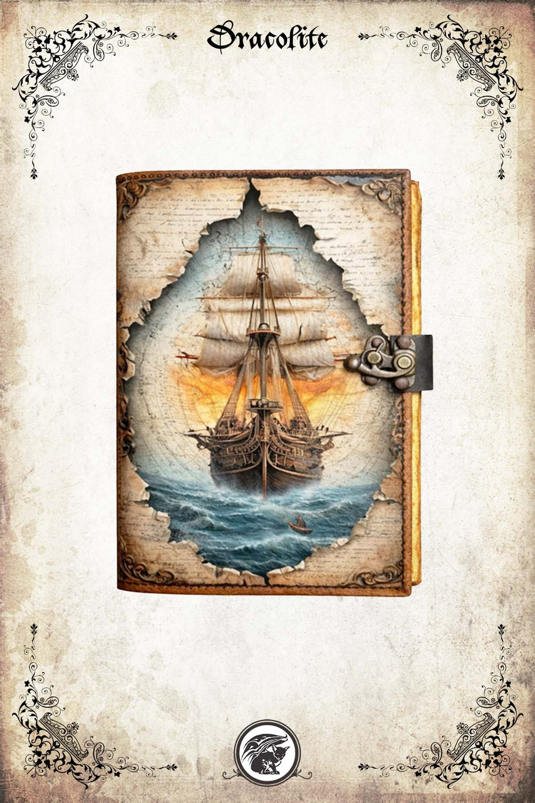 Journal en Cuir - Bâteau à Voile