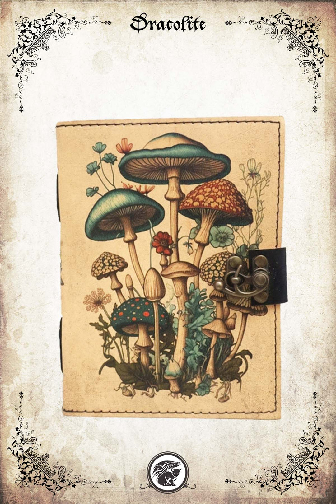 Journal en Cuir - Champignons