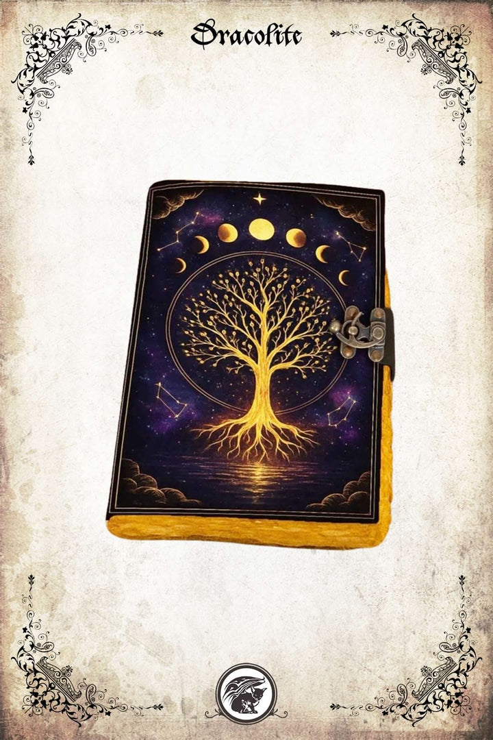 Journal en Cuir - Arbre Lunaire