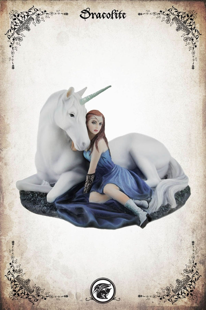 Licorne et fée Blue Moon par Anne Stokes