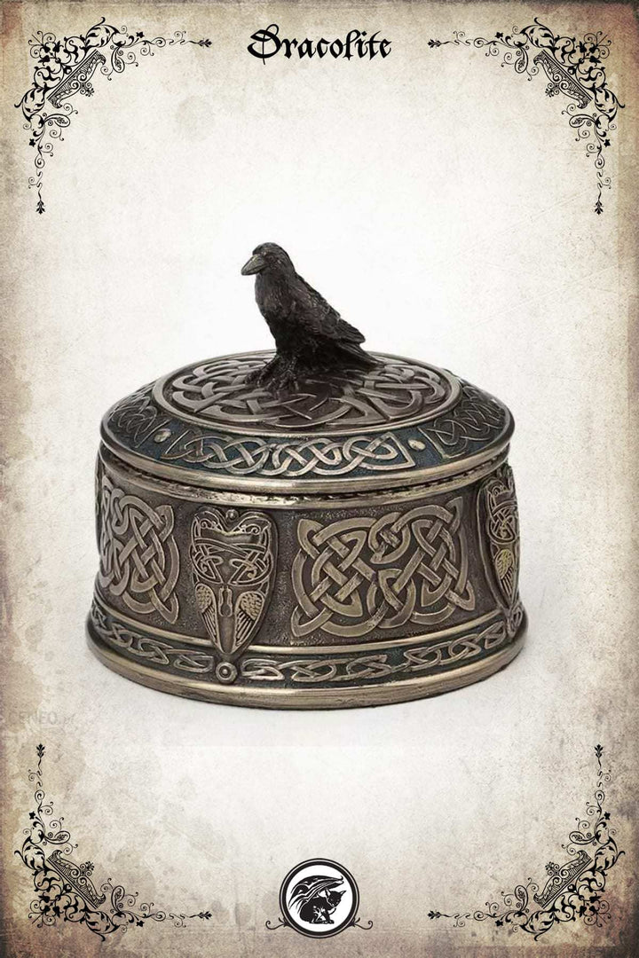 Celtic Box with Raven