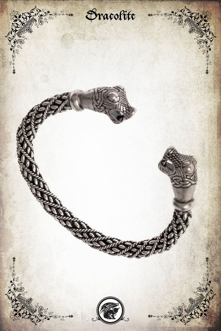 Bracelet Viking Oseberg en laiton massif