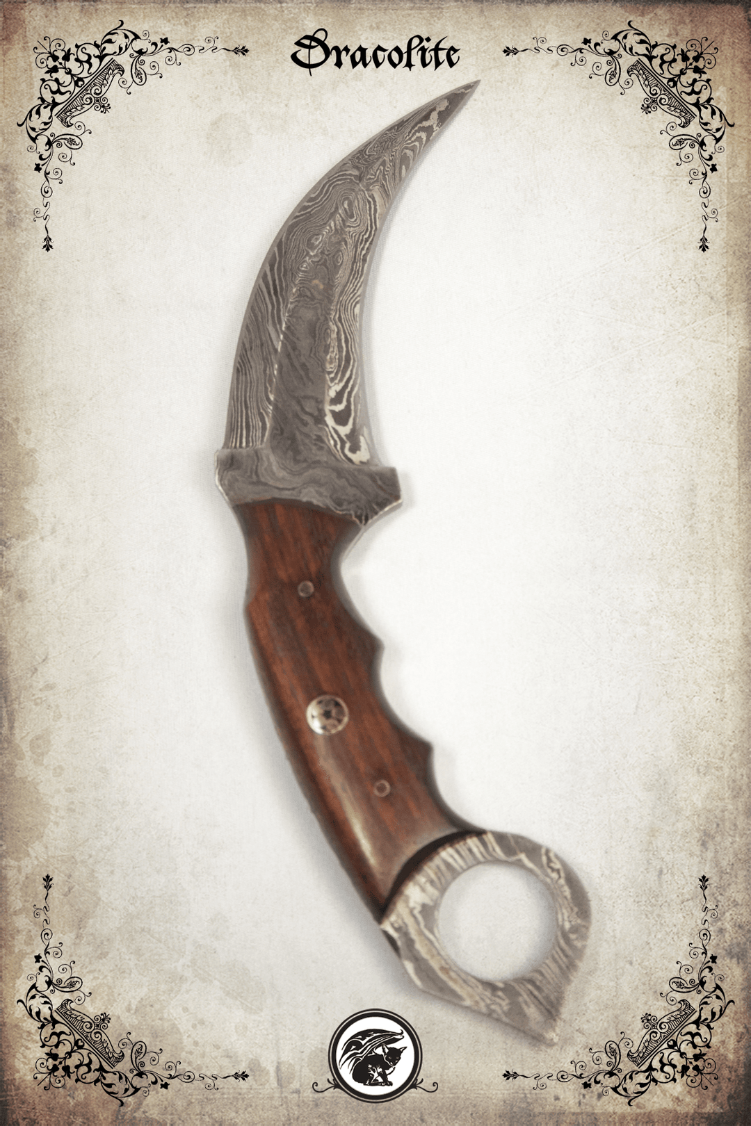 Couteau Karambit Double tranchant