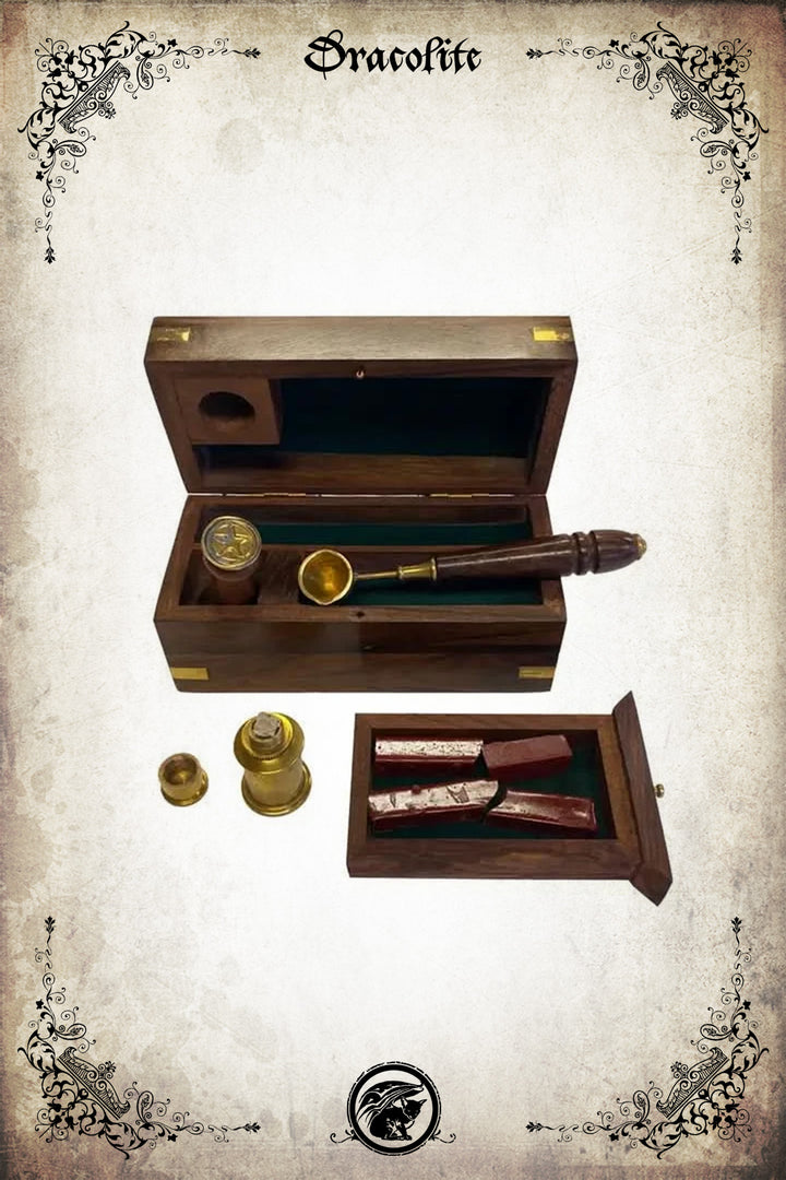 Coffret de sceau en cire – kit d’écriture & de correspondance