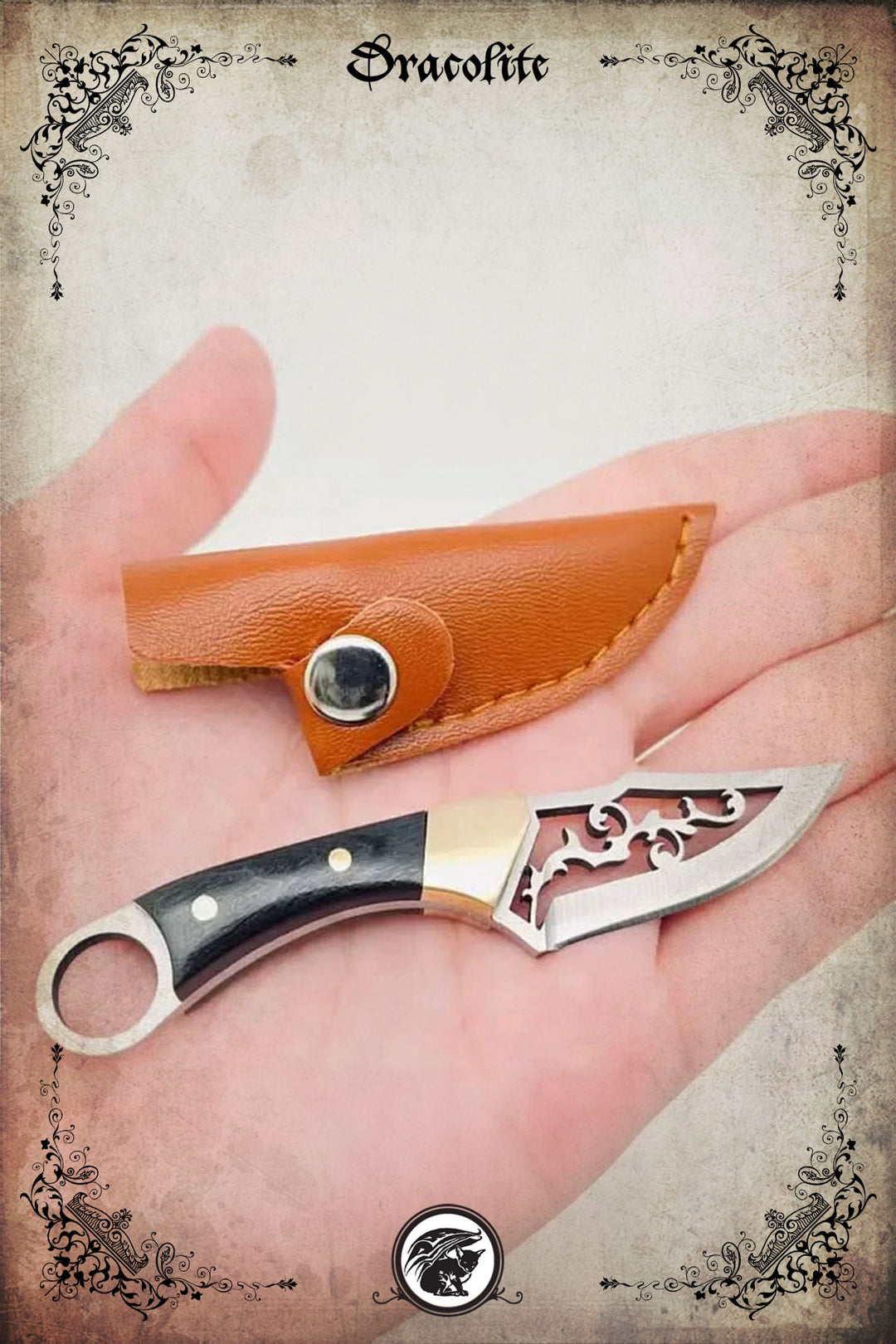 Couteau lame creuse