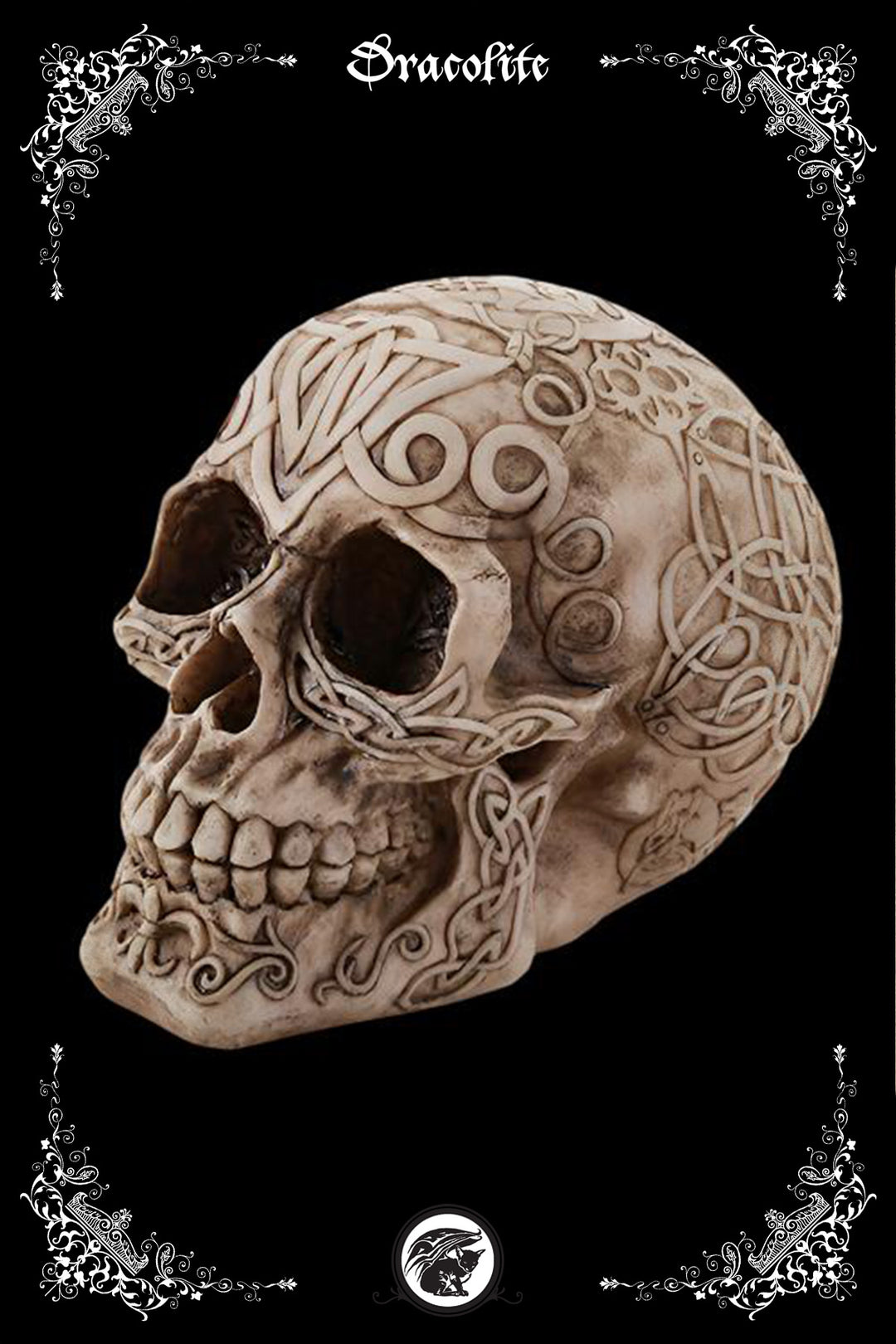 Crâne Celtique Entrelacé – Décoration Mystique