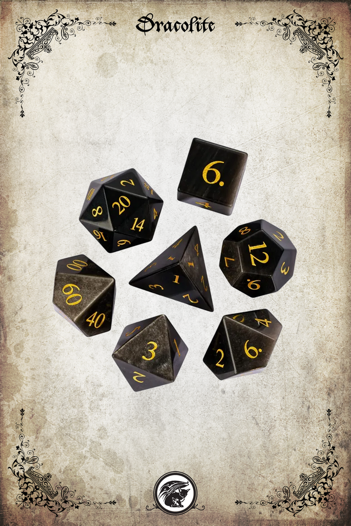 Obsidian Dice Set