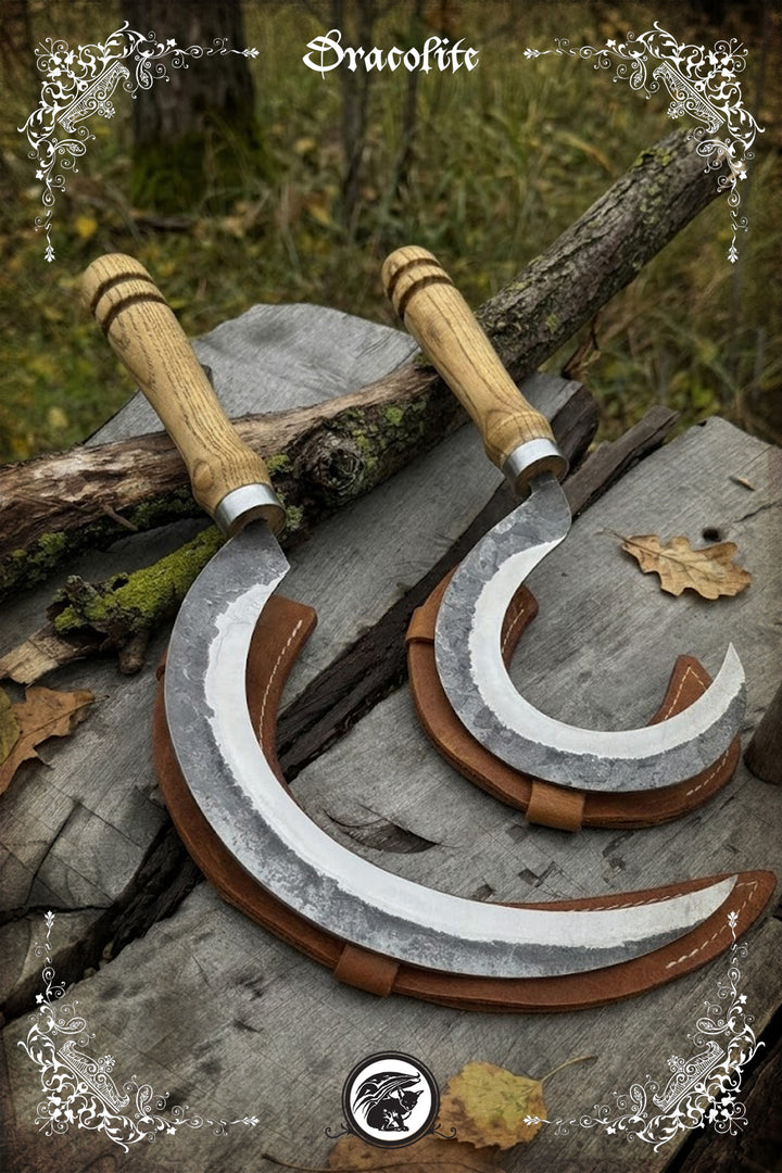 Faucille Rituelle (Boline) Forgée à la Main – Serpe de Druide