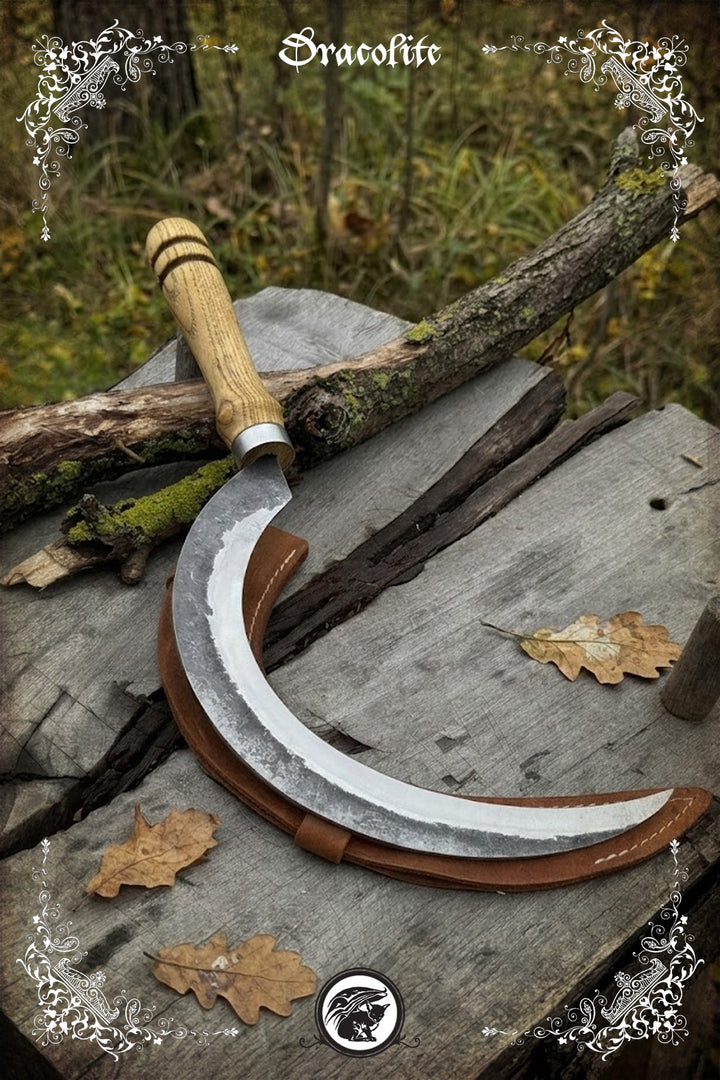 Faucille Rituelle (Boline) Forgée à la Main – Serpe de Druide