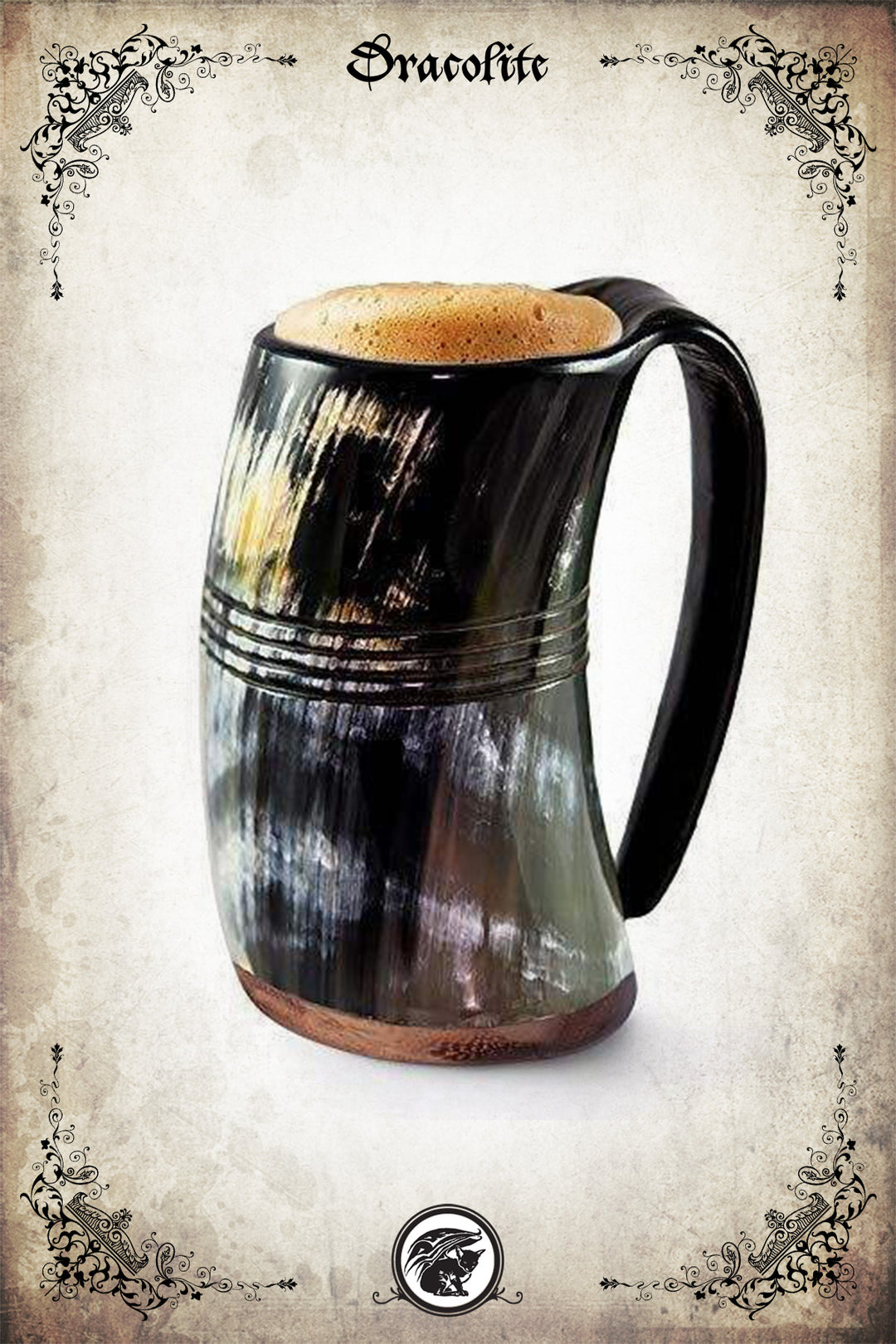Tasse en Corne avec Gravure