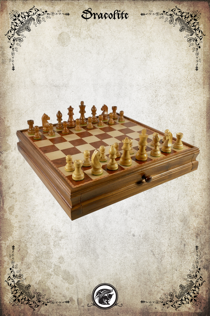 Wooden Chess Pieces Set