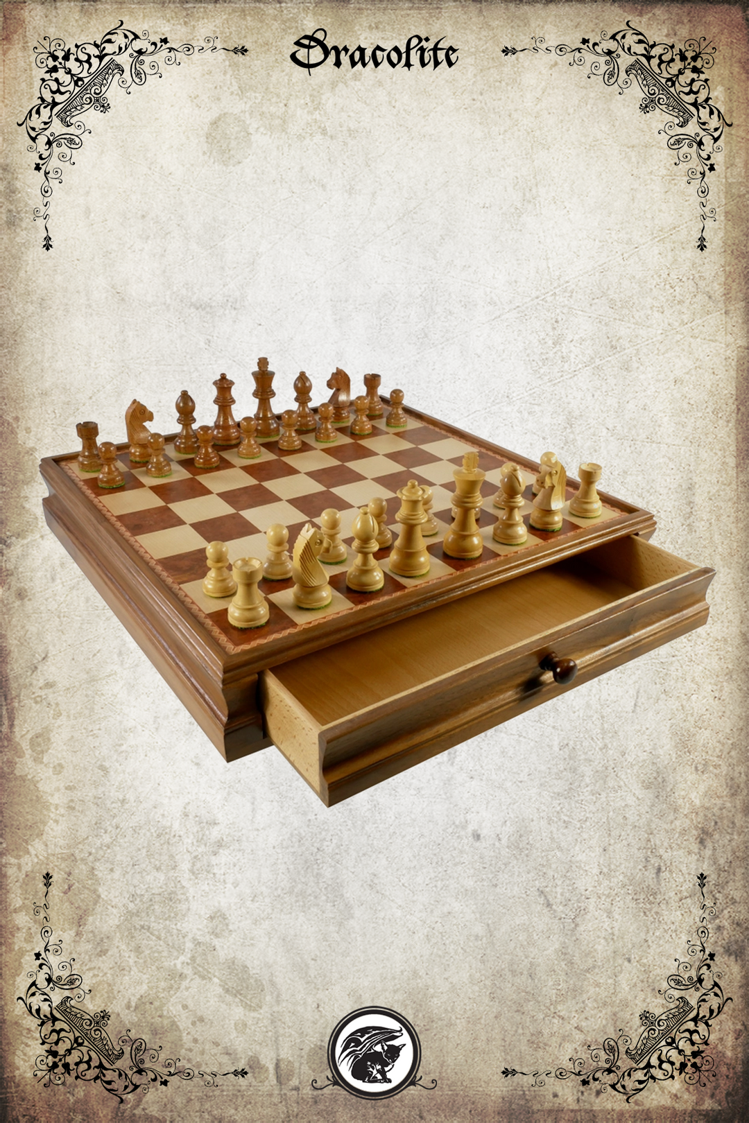 Wooden Chess Pieces Set