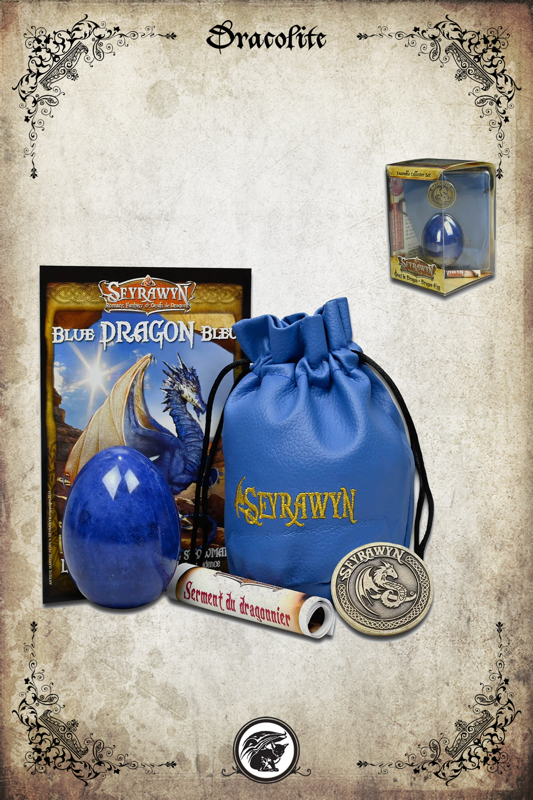 Dragon Egg and Pouch Set + Collectible Coin