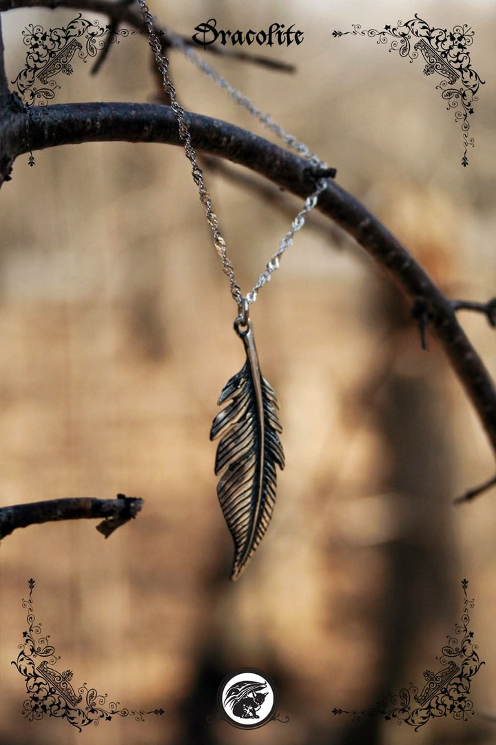 Sterling Silver Feather Pendant