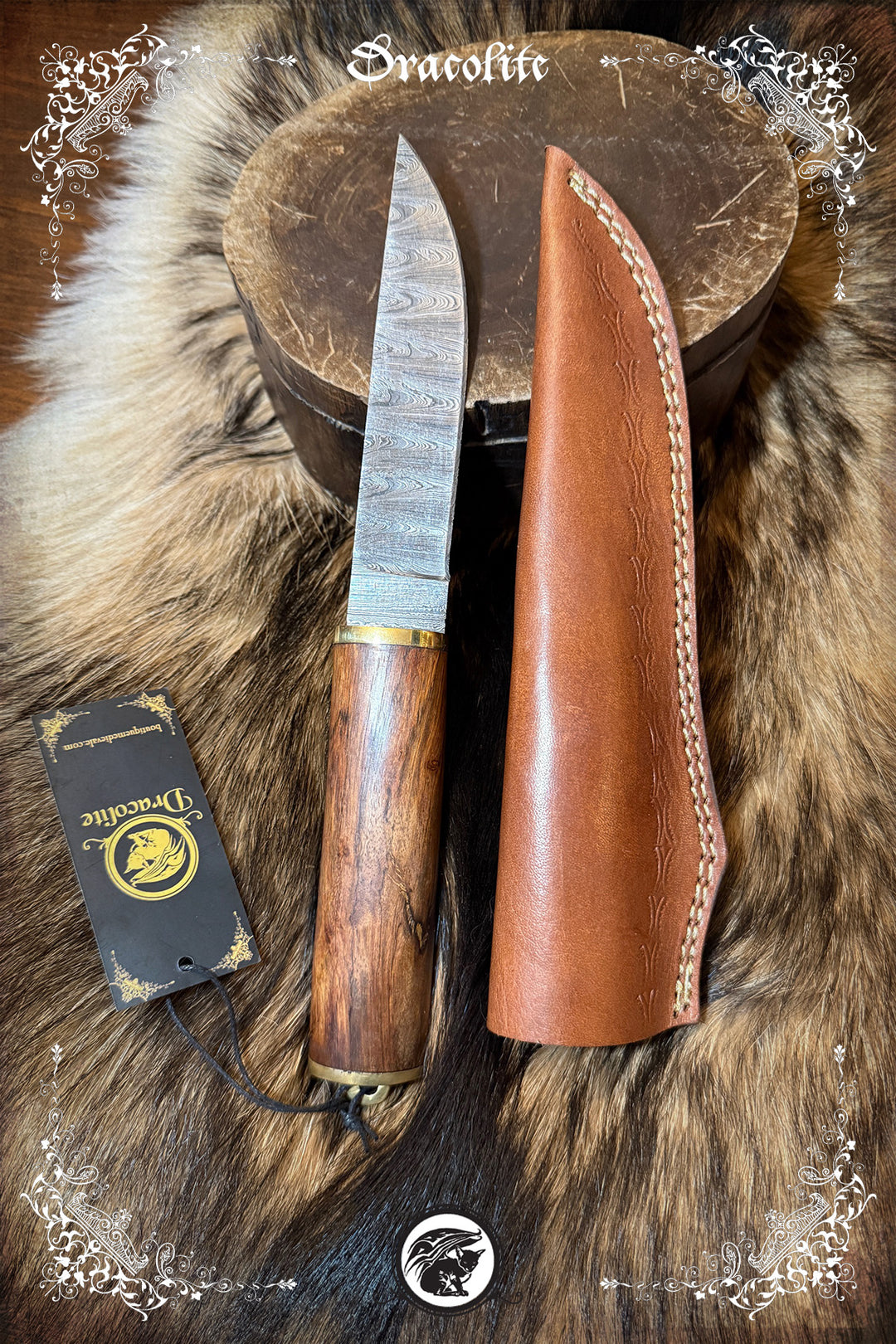 Forged Viking Knife - Wooden Handle