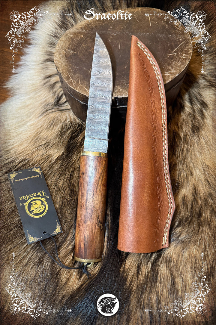 Forged Viking Knife - Wooden Handle