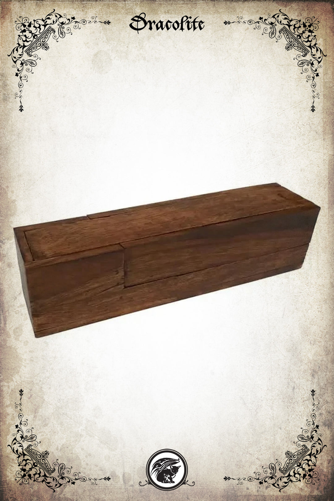 Trousse d’écriture de voyage – Coffret en bois avec plume et encrier